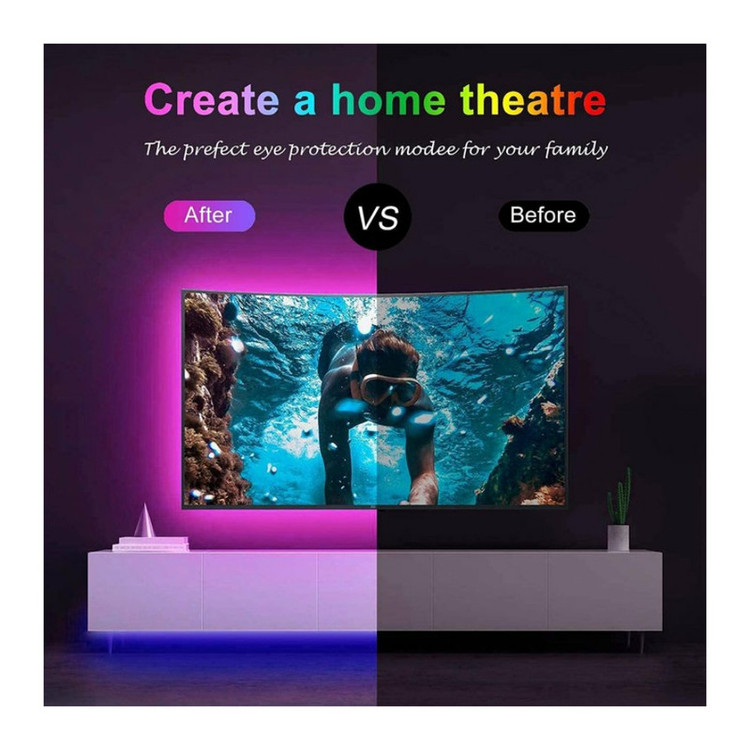 ریسه ال ای دی دریم لایت مدل RGB 5050 Gaming طول 5 متر